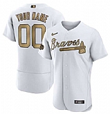 Customized Men's Atlanta Braves Active Player White 2022 All-Star Flex Base Stitched Jersey,baseball caps,new era cap wholesale,wholesale hats